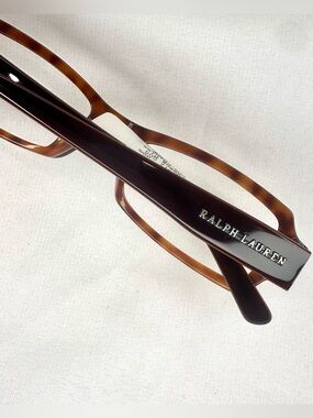 Ralph Lauren Brown Rectangular Women's Eyeglasses